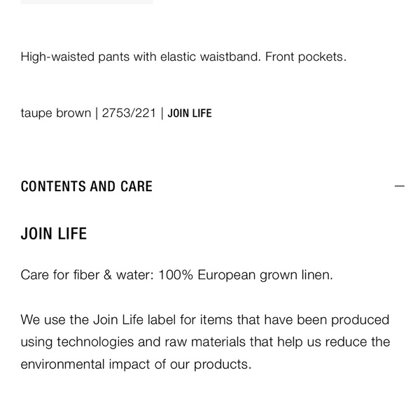 ❌SOLD❌ ZARA 100% Linen pants Tapered High waist Elastic - Picture 8 of 16